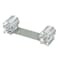 Prime-Line Door Stop, Flexible Stainless Steel Strap, Clear Rubber Retainers, For Doors Up To 3 in. 1 Set U 101101 - alternate 3